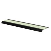 Safe-T-Nose Stair Nosing, Surface Mount, 48"L, W/ Photo-Glo, Black STNRB4